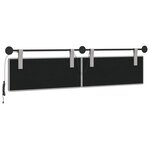 vidaXL Tête de lit suspendue Gris nuage Tissu