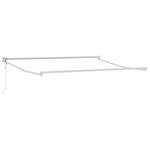 Store rétractable automatique vidaXL Rouge 350x250 cm