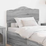 vidaXL Tête de lit Gris Sonoma 80 cm Bois d'ingénierie