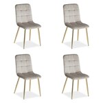 Lot 4 chaises oeuf - crème