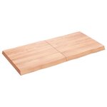 vidaXL Dessus de table bois massif traité bordure assortie