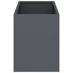 vidaXL Cache-pot de jardin Anthracite Acier laminé à froid