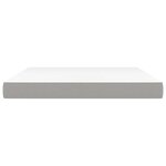 vidaXL Matelas de lit à ressorts ensachés fermeté moyenne Gris clair 160x200x20 cm