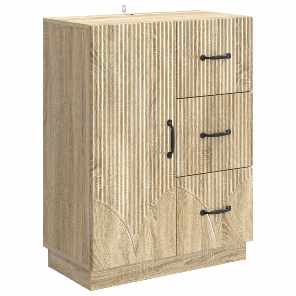 vidaXL Buffet Chêne Sonoma 66 x 34 5 x 87 cm Bois d'ingénierie