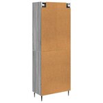 vidaXL Ensemble de Meubles 2 Pièces Sonoma gris 66 x 34 5 x 89 5 cm
