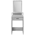 vidaXL Coiffeuse Sonoma gris 50 x 41 x 140 cm Bois d'ingénierie
