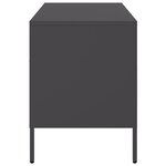 vidaXL Meubles TV 2 Pièces noir 68x39x50 5 cm acier laminé à froid