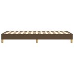 vidaXL Cadre de lit sans matelas marron foncé 80x200 cm tissu