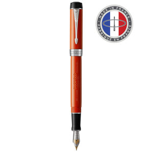 PARKER Duofold Centennial Stylo plume  Big Red Vintage  Plume moyenne en or 18K  Coffret cadeau