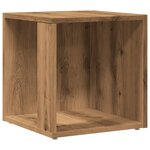 vidaXL Table d'appoint chêne artisanal 33x33x34 cm bois d'ingénierie
