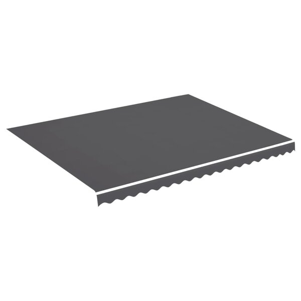 vidaXL Tissu de remplacement pour auvent Anthracite 4 5x3 5 m