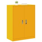vidaXL Armoire de rangement Jaune moutarde 80 x 40 x 105 cm Acier