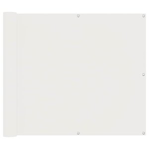 vidaXL Écran de balcon Blanc 100 x 500 cm Tissu Oxford