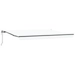 Auvent rétractable automatique vidaXL Blanc 450x300 cm