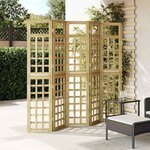 vidaXL Brise-vue 5 Pièces Marron 200 x 180 cm Pin imprégné