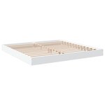 vidaXL Cadre de lit sans matelas blanc 180x200 cm bois d'ingénierie
