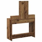 vidaXL Table de Toilette avec tiroir Bois ancien 100 x 41 x 140 cm