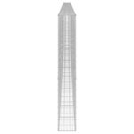 vidaXL Mur en gabion avec couvercles Acier galvanisé 900x30x200 cm