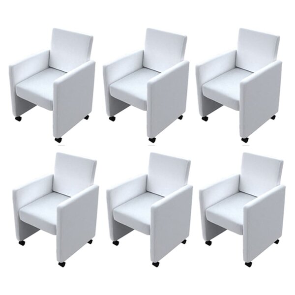 vidaXL Chaises à manger lot de 6 blanc similicuir