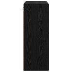 vidaXL Cabinets muraux 2 Pièces Chêne noir 69 5 x 34 x 90 cm