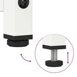 vidaXL Buffet haut blanc 68x39x123 cm acier