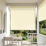 vidaXL Store enrouleur Protection UV Crème 100 x 230 cm Polyester