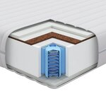 vidaXL Matelas Blanc 140 x 190 cm Polyester