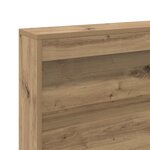 vidaXL Tête de lit de rangement avec étagère chêne artisanal 120 cm