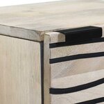 vidaXL Meubles et étagères de rangement pour médias Blanc et Noir