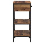 vidaXL Table console bois ancien 75x34.5x75 cm Bois reconstitué