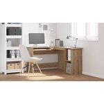 vidaXL Bureau d'angle chêne artisanal 120x140x75 cm bois d'ingénierie