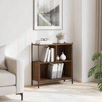 vidaXL Bibliothèque chêne marron 72x28x77 5 cm bois d'ingénierie