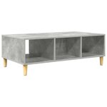 vidaXL Table basse Gris béton 103 5 x 60 x 35 cm Bois d'ingénierie
