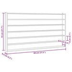 vidaXL Vitrine de collection en bois avec 6 étagères 80x8 5x55 cm