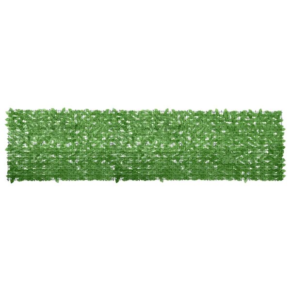 vidaXL Écran de balcon avec feuilles vert 400x100 cm