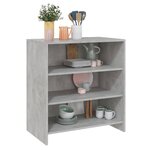 vidaXL Buffet Gris béton 70x40 5x75 cm Bois d'ingénierie