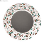 Miroir en papier mâché ø30cm