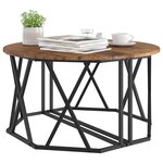 vidaXL Table basse Bois Ancien 80 x 80 x 42 cm