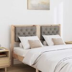 vidaXL Tête de lit Autre Marron et taupe 120 cm Bois massif en pin