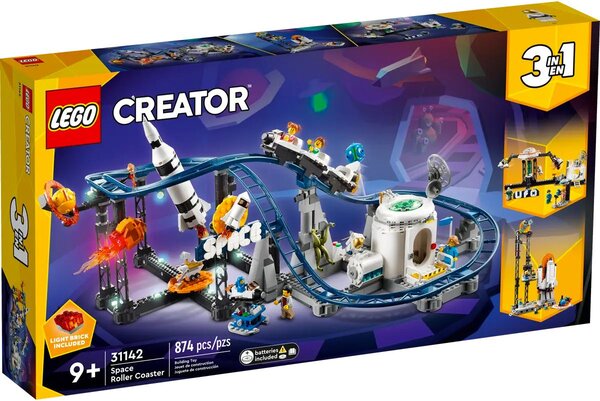 LEGO Creator - Montagnes Russes de l'Espace 3-en-1 - 31142 : Aventures Cosmique