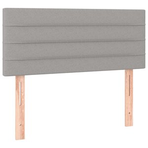 vidaXL Tête de lit Gris clair 90x5x78/88 cm Tissu
