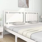 vidaXL Tête de lit Blanc 205 5x4x100 cm Bois massif de pin
