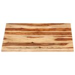 vidaXL Dessus de table Bois solide 25-27 mm 80x80 cm