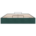 vidaXL Cadre de lit ottoman sans matelas vert foncé 140x200 cm velours