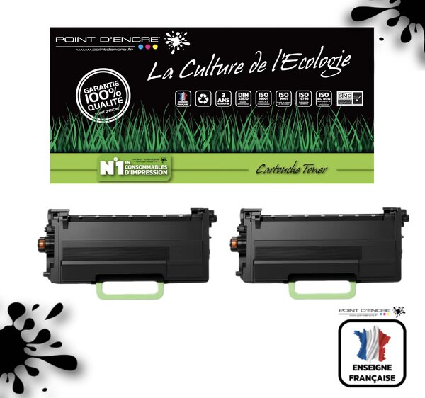 TN3600XXL - 2 X NOIR - Grande capacité