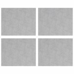 vidaXL Nez de marche 4 pc 50 x 40 cm Argenté Aluminium Rectangulaire