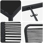 vidaXL Ensemble de salle à manger pour jardin 3 Pièces Noir