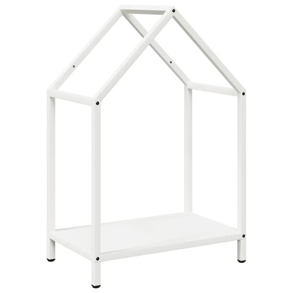 vidaXL Portant de bois chauffage blanc 40x25x60 cm
