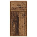 vidaXL Armoire de rangement marron Bois ancien Bois d'ingénierie