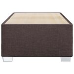 vidaXL Cadre de lit sans matelas marron foncé 90x200 cm tissu